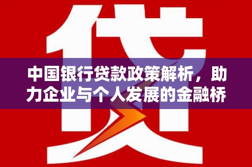 南宫中国银行贷款政策解析，助力企业与个人发展的金融桥梁