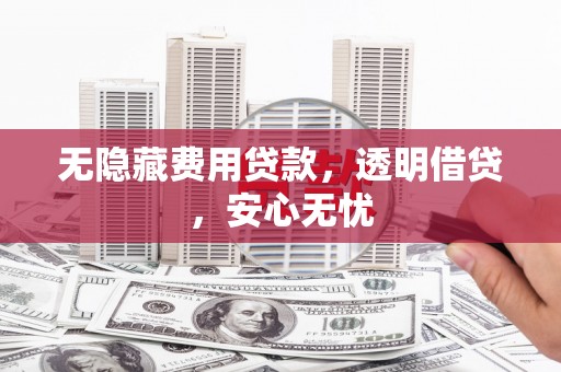 南宫无隐藏费用贷款，透明借贷，安心无忧