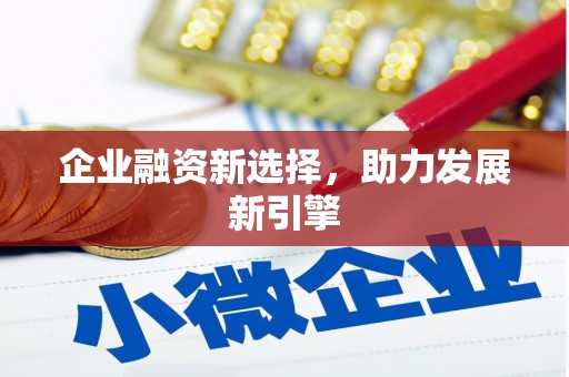 南宫企业融资新选择，助力发展新引擎