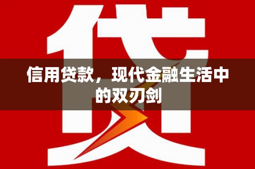 南宫信用贷款，现代金融生活中的双刃剑