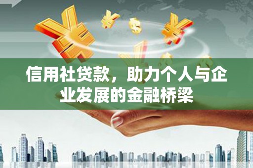 南宫信用社贷款，助力个人与企业发展的金融桥梁