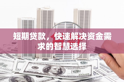 南宫短期贷款，快速解决资金需求的智慧选择