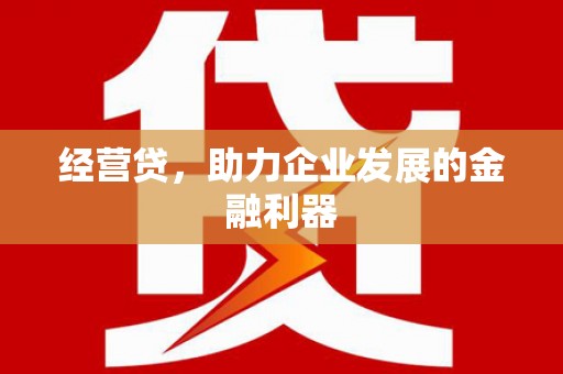 南宫经营贷，助力企业发展的金融利器