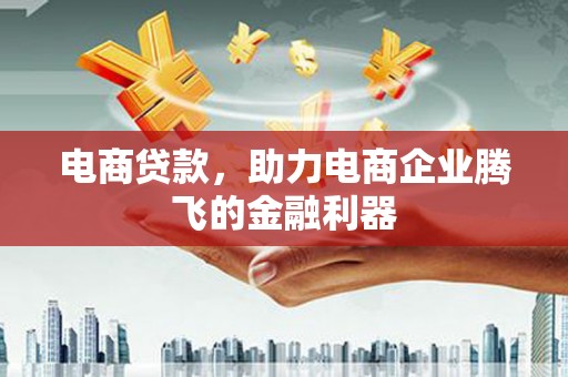 南宫电商贷款，助力电商企业腾飞的金融利器