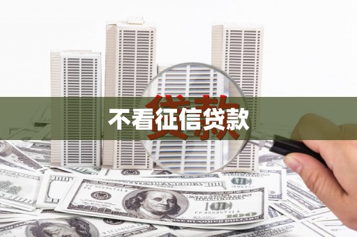 南宫不看征信贷款