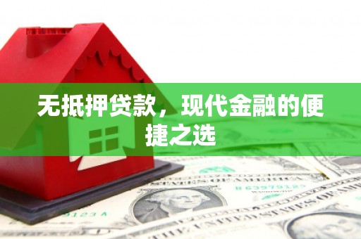南宫无抵押贷款，现代金融的便捷之选