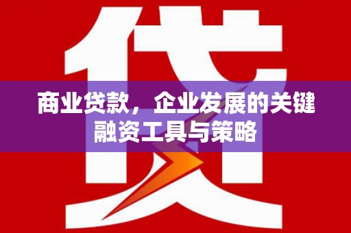 南宫商业贷款，企业发展的关键融资工具与策略