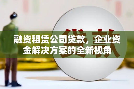南宫融资租赁公司贷款，企业资金解决方案的全新视角