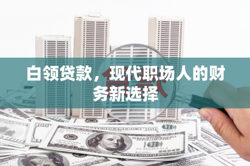 南宫白领贷款，现代职场人的财务新选择