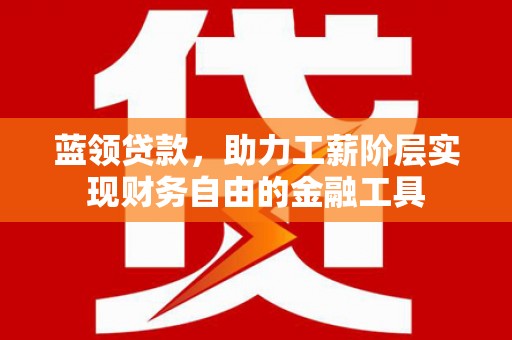 南宫蓝领贷款，助力工薪阶层实现财务自由的金融工具