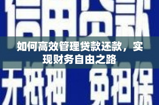 南宫如何高效管理贷款还款，实现财务自由之路