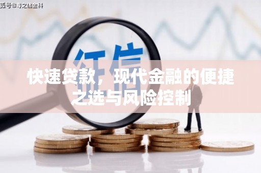南宫快速贷款，现代金融的便捷之选与风险控制