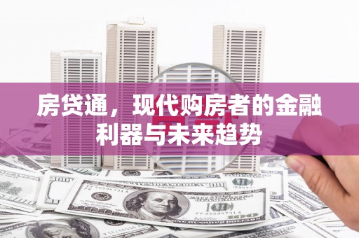 南宫房贷通，现代购房者的金融利器与未来趋势