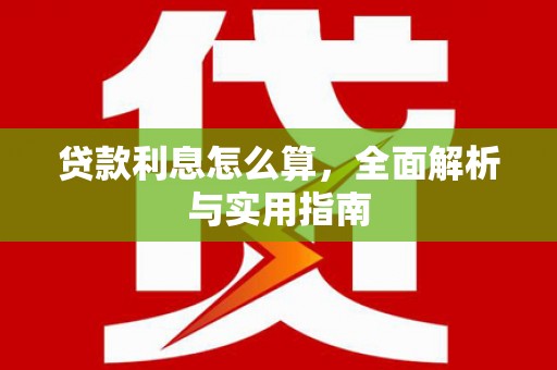 南宫贷款利息怎么算，全面解析与实用指南