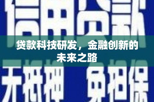 南宫贷款科技研发，金融创新的未来之路