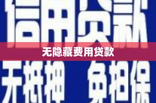 南宫无隐藏费用贷款