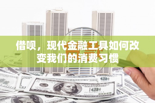 南宫借呗，现代金融工具如何改变我们的消费习惯