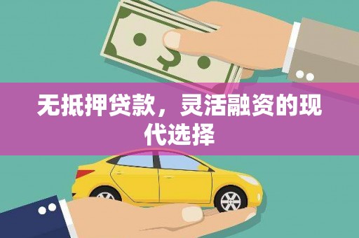 南宫无抵押贷款，灵活融资的现代选择