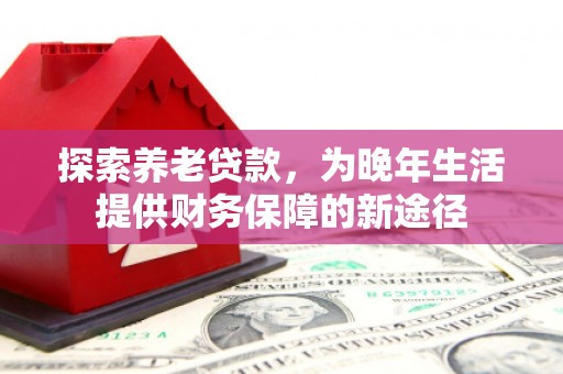 南宫探索养老贷款，为晚年生活提供财务保障的新途径