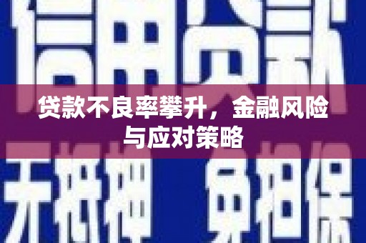 南宫贷款不良率攀升，金融风险与应对策略
