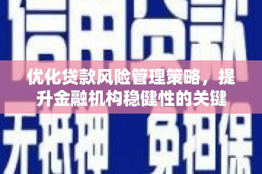 南宫优化贷款风险管理策略，提升金融机构稳健性的关键