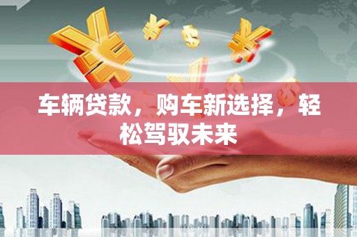 南宫车辆贷款，购车新选择，轻松驾驭未来