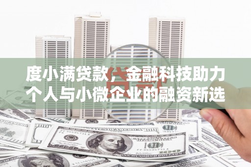 南宫度小满贷款，金融科技助力个人与小微企业的融资新选择