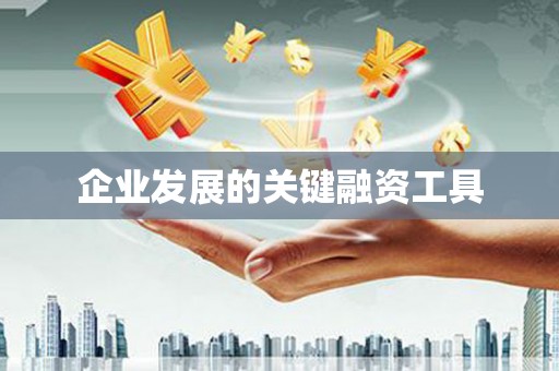 南宫企业发展的关键融资工具