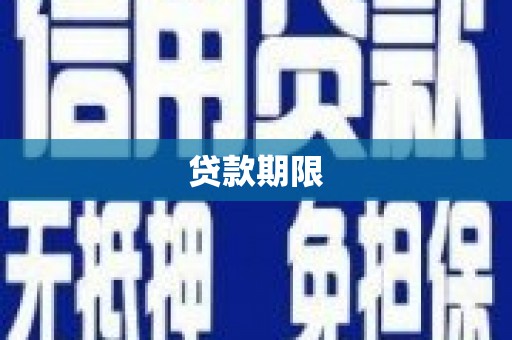 南宫贷款期限