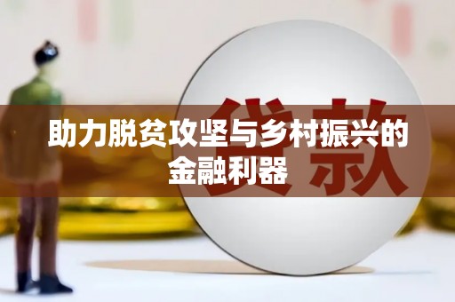 南宫助力脱贫攻坚与乡村振兴的金融利器