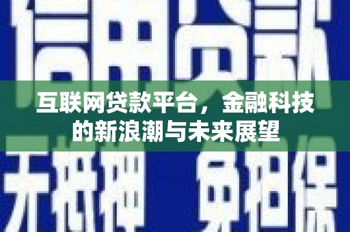 南宫互联网贷款平台，金融科技的新浪潮与未来展望