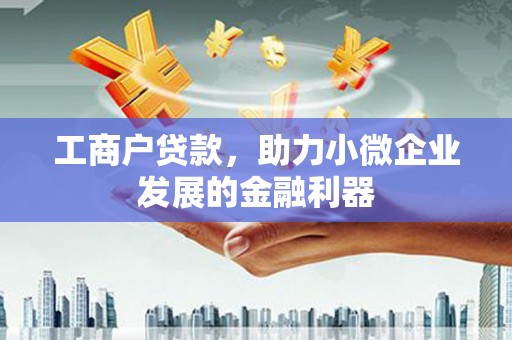 南宫工商户贷款，助力小微企业发展的金融利器