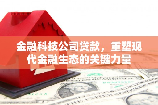 南宫金融科技公司贷款，重塑现代金融生态的关键力量