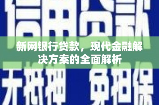 南宫新网银行贷款，现代金融解决方案的全面解析