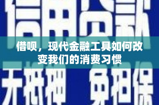 南宫借呗，现代金融工具如何改变我们的消费习惯