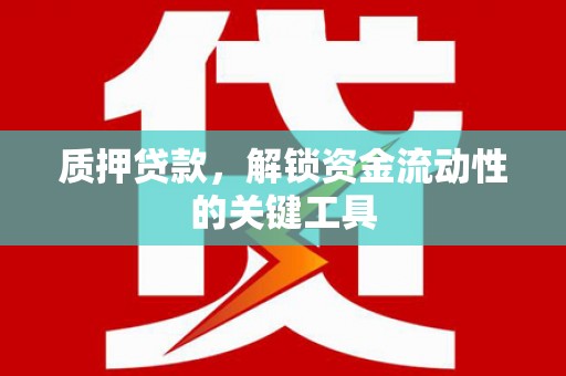 南宫质押贷款，解锁资金流动性的关键工具
