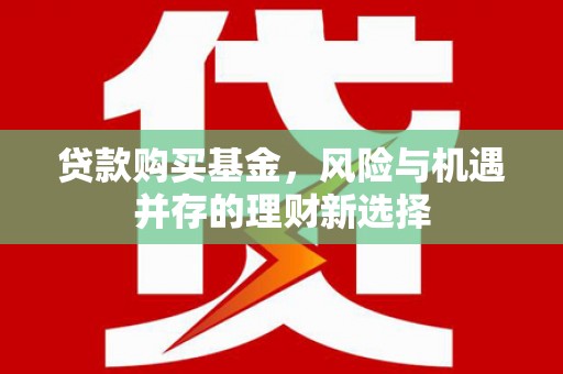 南宫贷款购买基金，风险与机遇并存的理财新选择