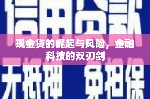 南宫现金贷的崛起与风险，金融科技的双刃剑