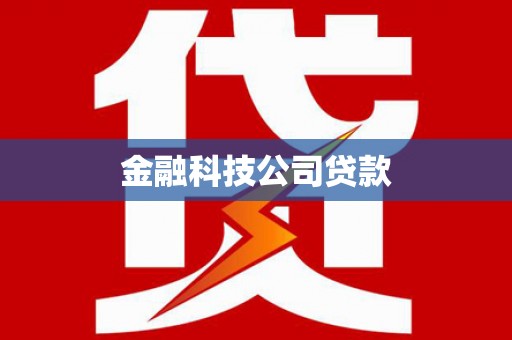 南宫金融科技公司贷款