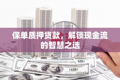 南宫保单质押贷款，解锁现金流的智慧之选