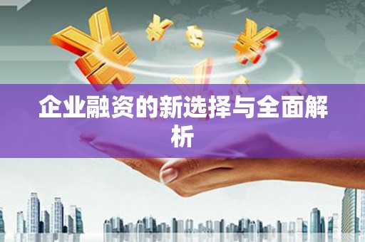 南宫企业融资的新选择与全面解析