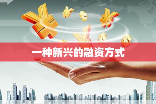 南宫一种新兴的融资方式